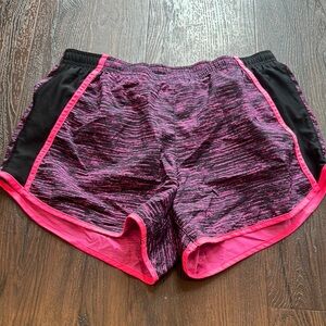 Nike Women's Running Shorts Pink and Black